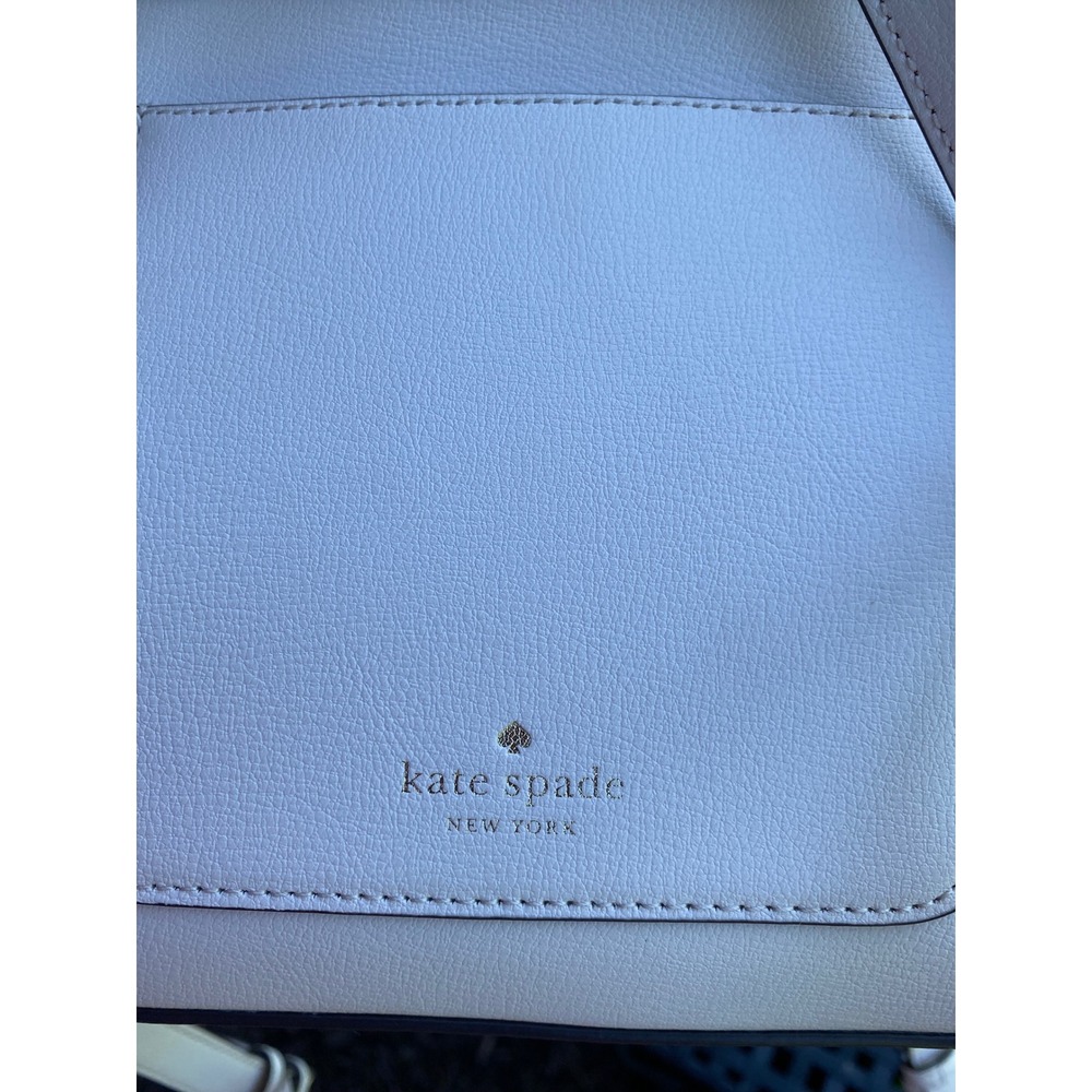 Kate Spade Cream Leather Adel Flap Backpack Designer Bag Luxury Travel  Neutral - Picture 16 of 16